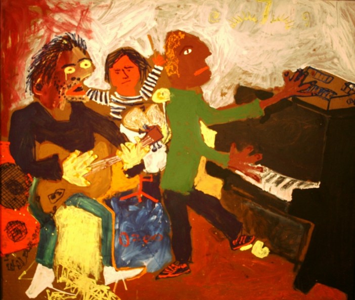 Concert, 1983. Oil on fiberboard, 121 x 143 cm. Courtesy Russian Museum