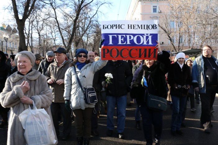 "Boris Nemtsov, Russian Hero." Photo by and courtesy of Anatrra