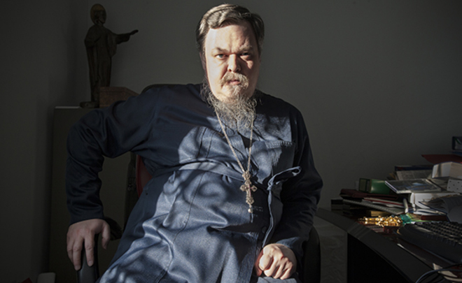 Father Vsevolod Chaplin. Photo courtesy of Realnoye Vremya and Anna Artemieva (novayagazeta.ru)