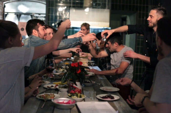 Did happy looking customers know what danger they were in?