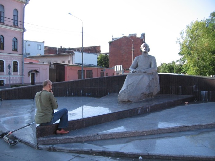 Monument to Konstantin Tsiolkovsky, Petersburg, July 18, 2015