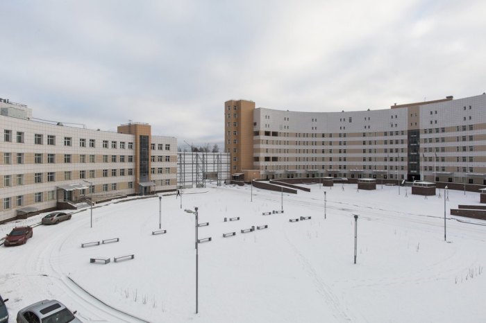 A view of the new campus of the Botkin Infectious Diseases Hospital in Petersburg. Photo courtesy of Dima Tsyrencshikov/The Village