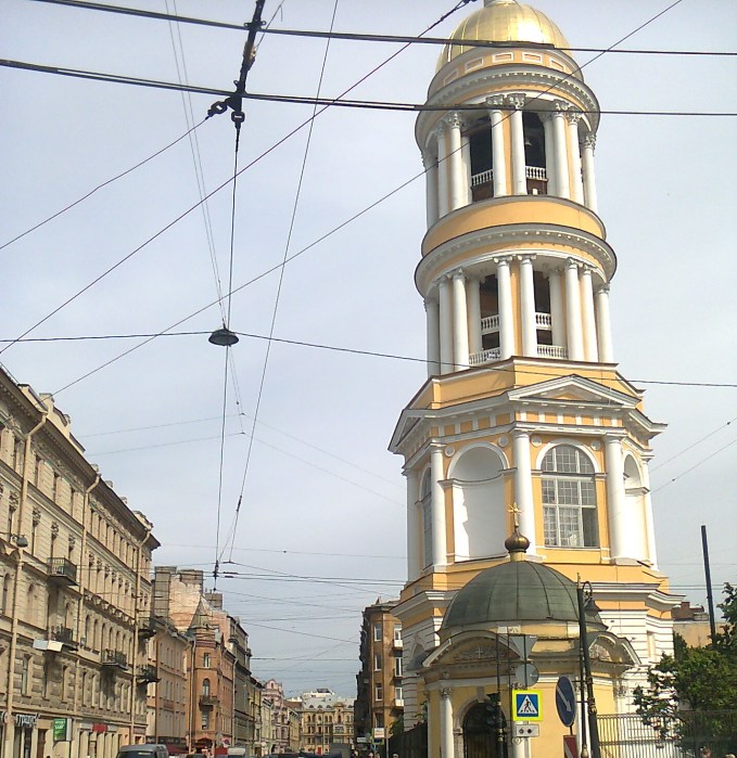 Belfry of Our Lady of Vladimir Cathedral, Petersburg, June 15, 2016. Photo by TRR