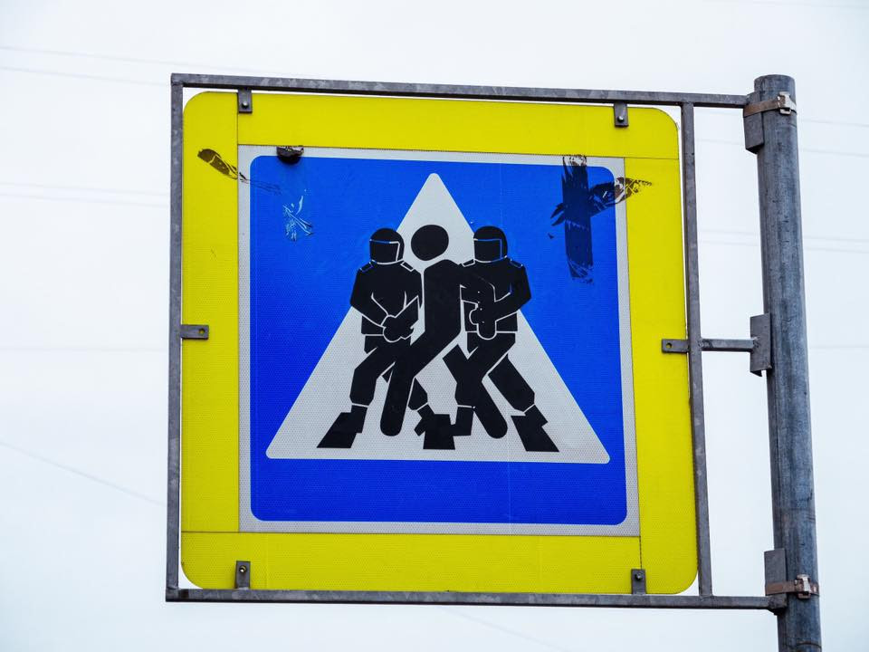 traffic sign in spb